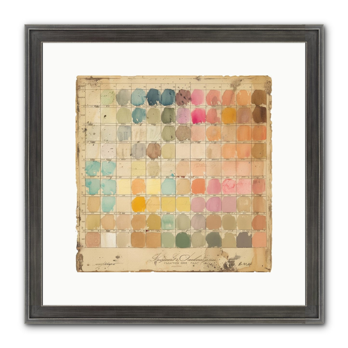 Quintessential Framed Print - Slimwoods Black/Silver 12x12