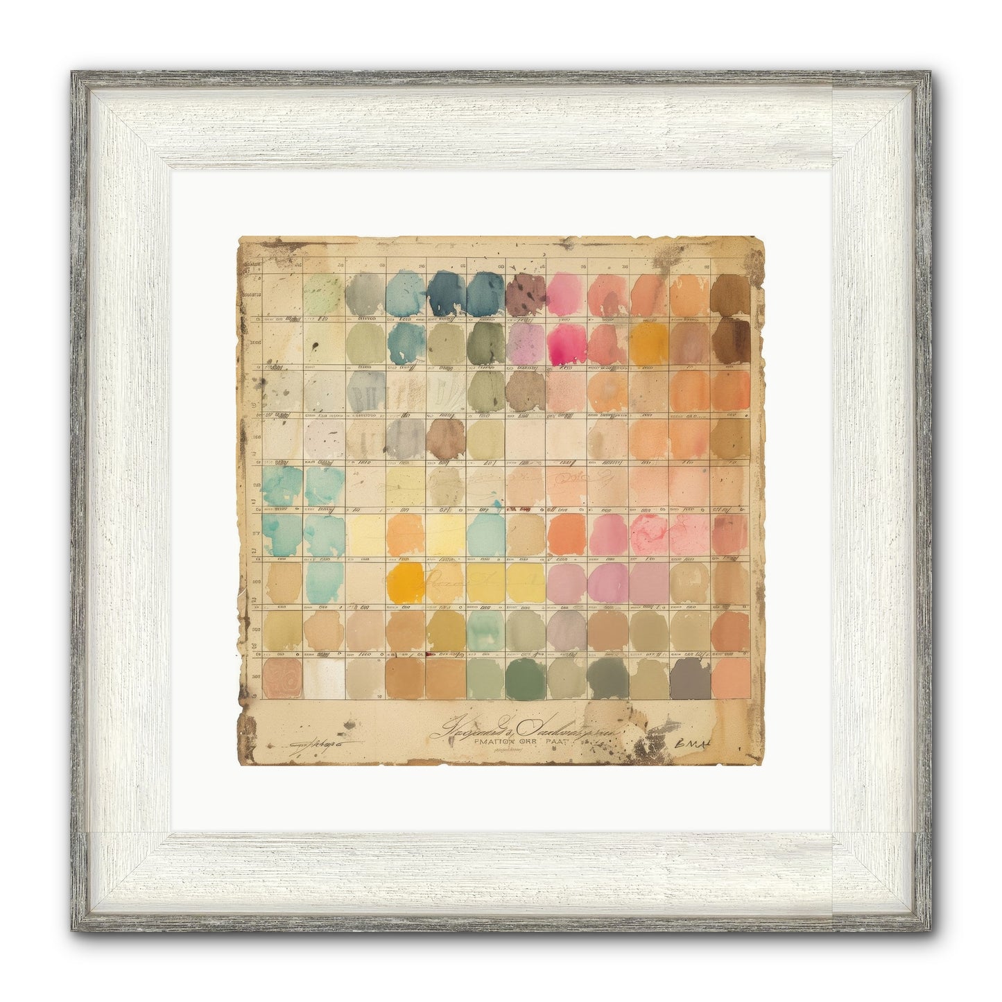Quintessential Framed Print - Driftwood White 16x16