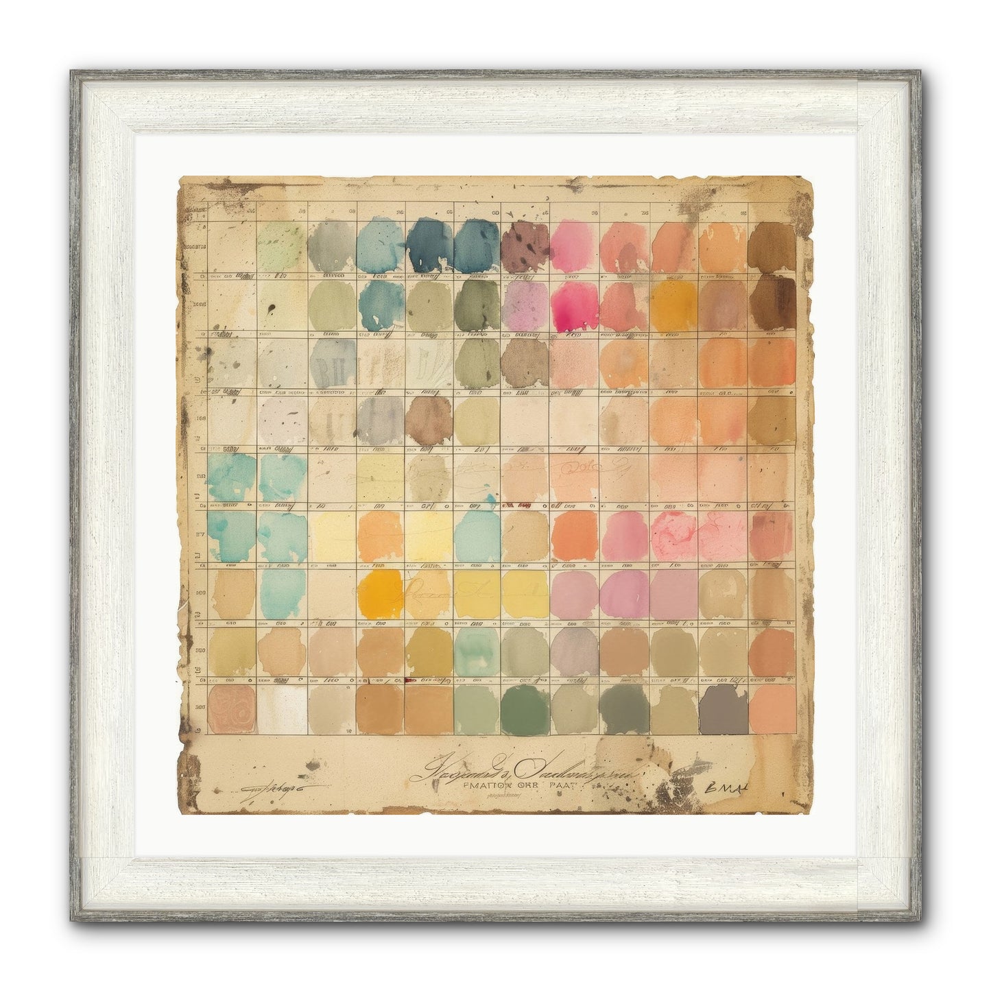 Quintessential Framed Print - Driftwood White 30x30
