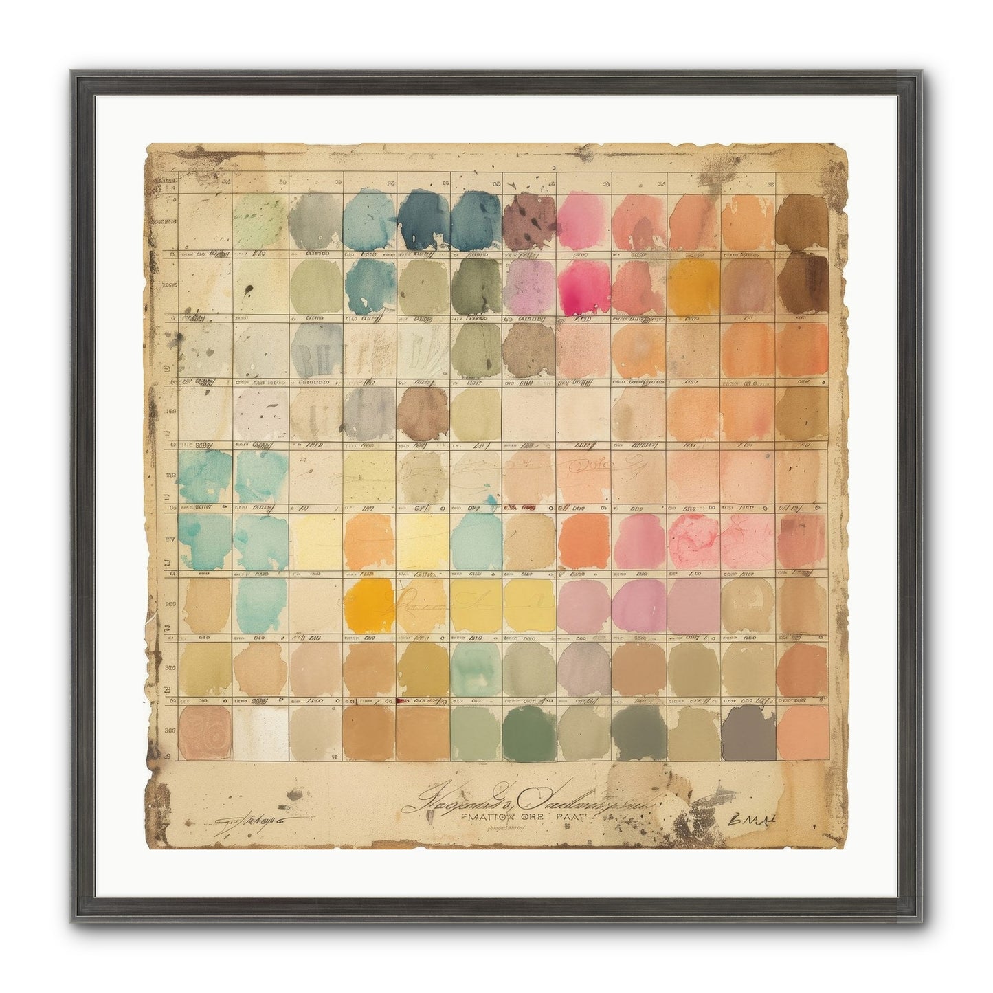 Quintessential Framed Print - Slimwoods Black/Silver 30x30