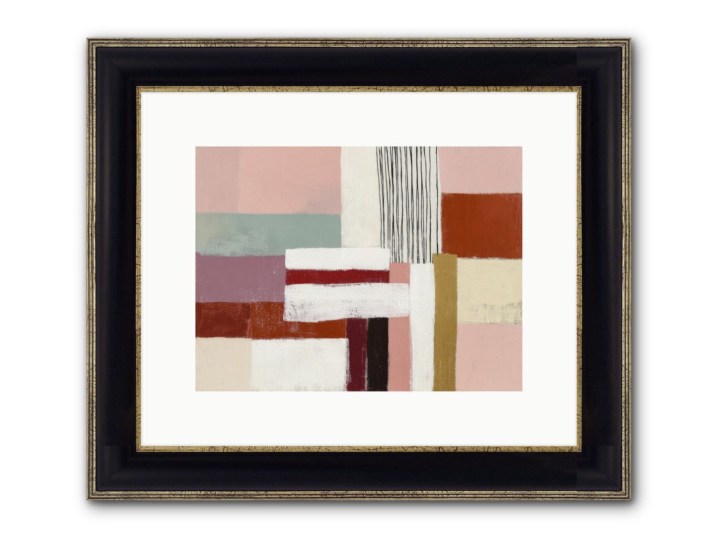 Radiant Acre Framed Print - Black & Gold 12x9