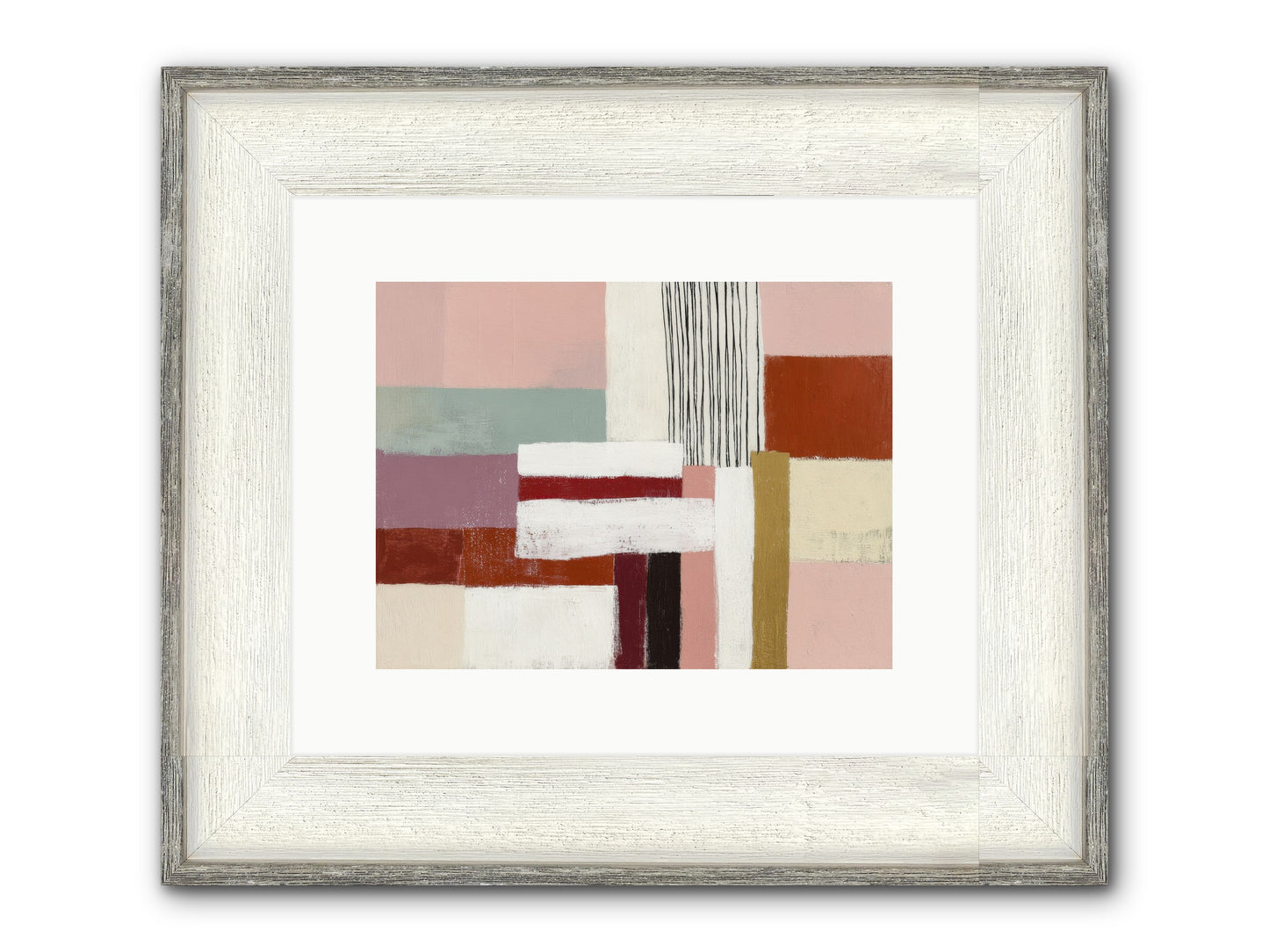 Radiant Acre Framed Print - Driftwood White 12x9