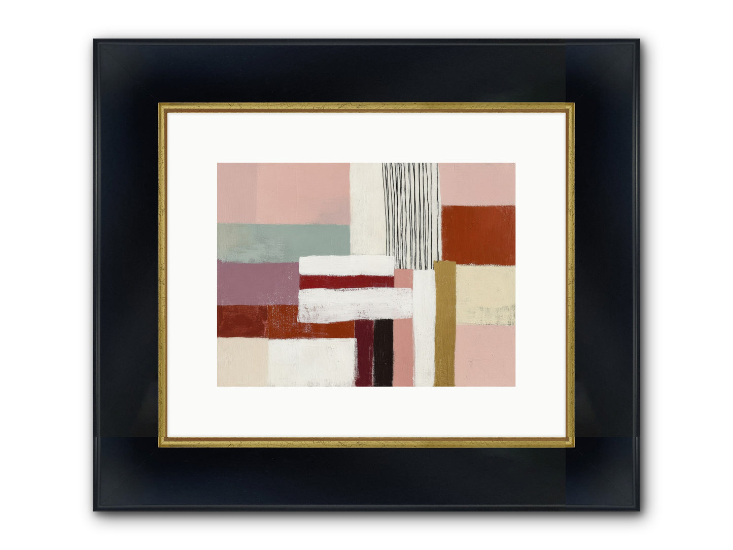 Radiant Acre Framed Print - Wide Black w/Gold 12x9