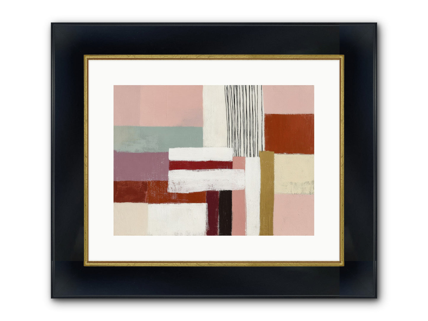 Radiant Acre Framed Print - Wide Black w/Gold 16x12