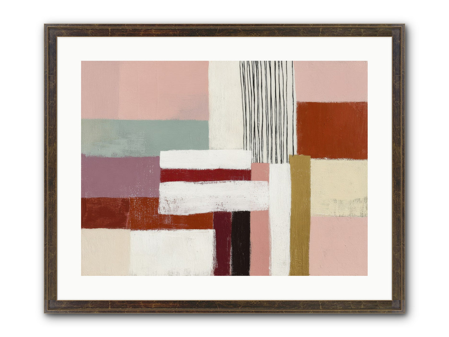 Radiant Acre Framed Print - Slimwoods Black/Gold 24x18