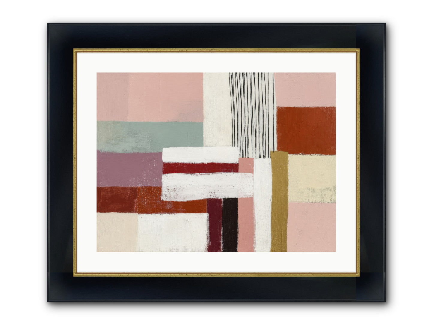 Radiant Acre Framed Print - Wide Black w/Gold 24x18