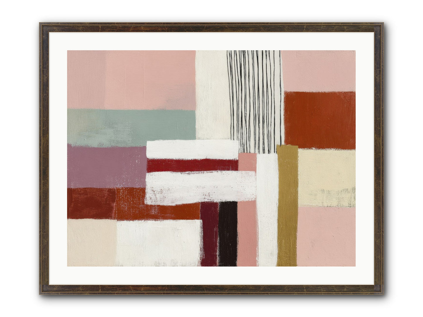 Radiant Acre Framed Print - Slimwoods Black/Gold 32x24