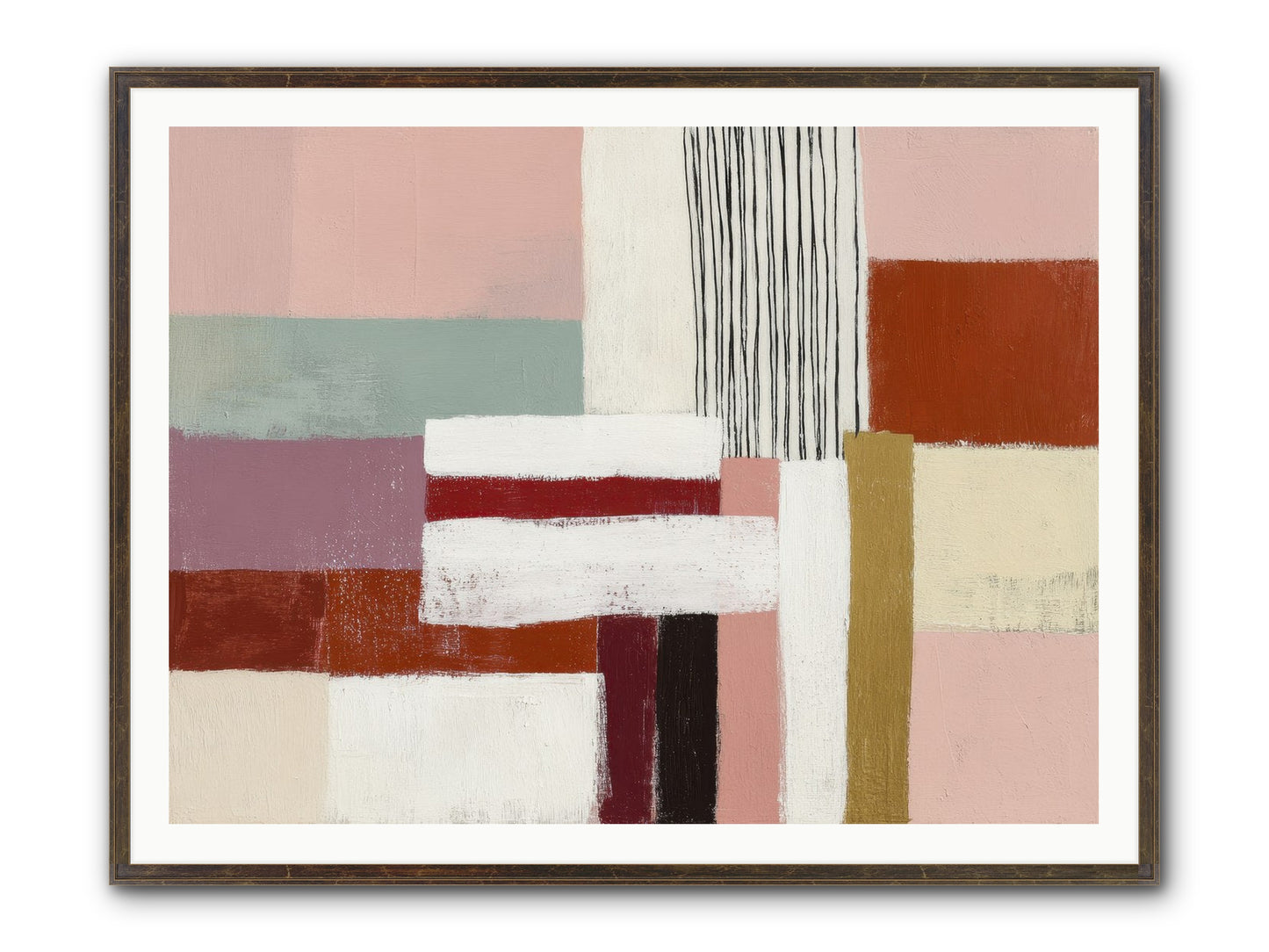 Radiant Acre Framed Print - Slimwoods Black/Gold 48x36
