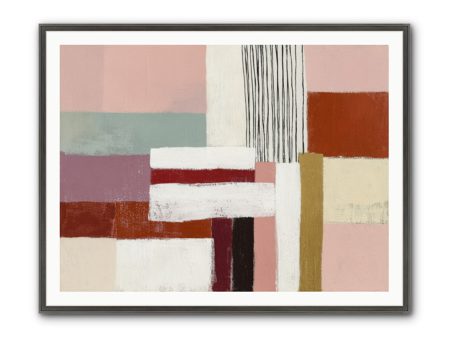 Radiant Acre Framed Print - Slimwoods Black/Silver 48x36