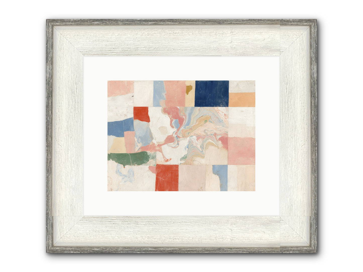 Radiant Flux Framed Print - Driftwood White 12x9