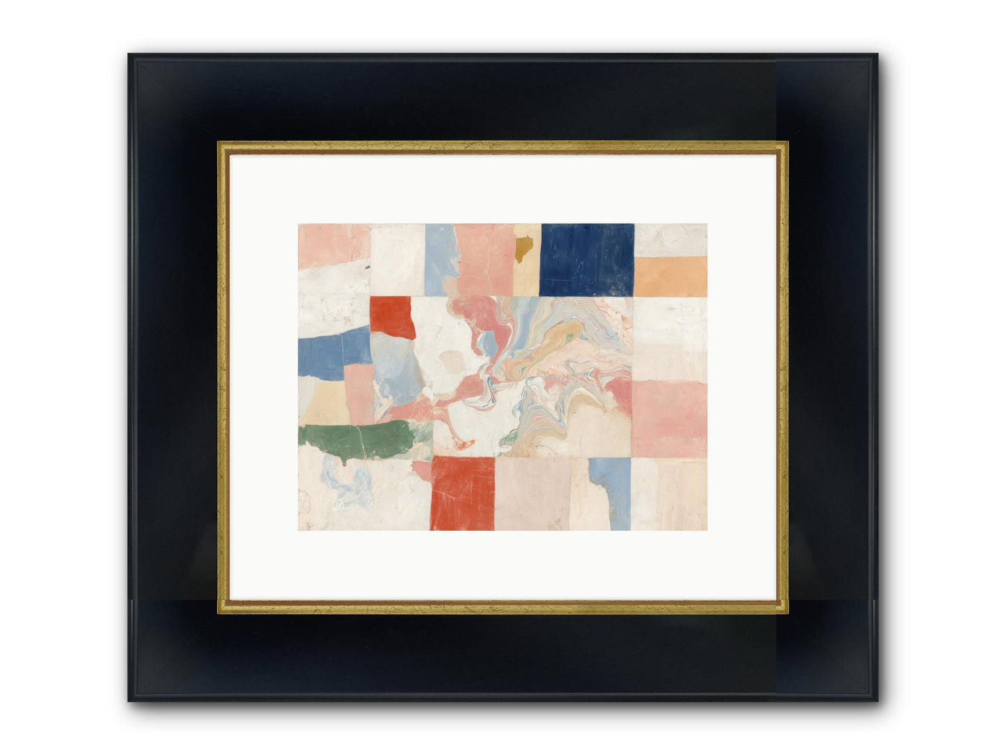 Radiant Flux Framed Print - Wide Black w/Gold 12x9