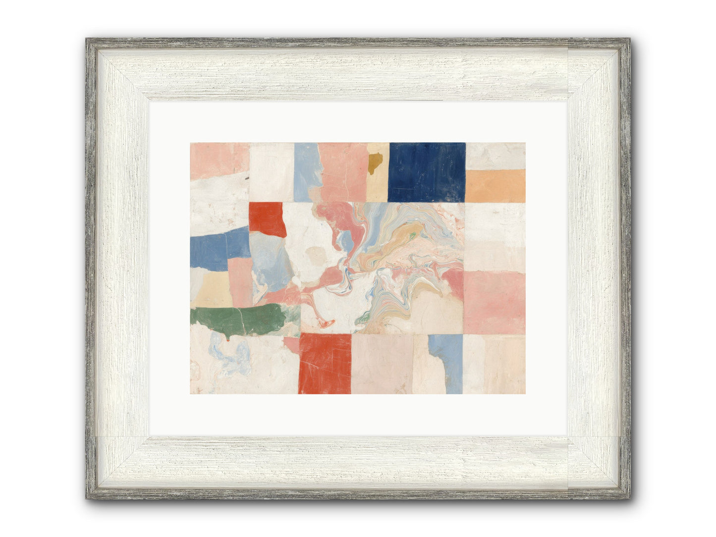 Radiant Flux Framed Print - Driftwood White 16x12