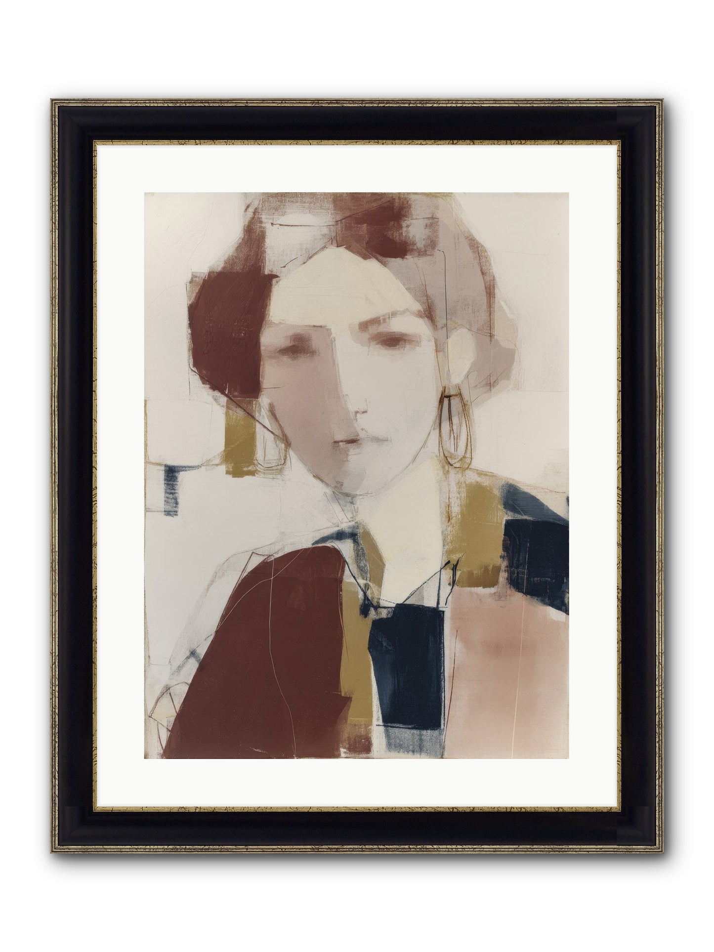Radiant Secrets Framed Print - Black & Gold 18x24