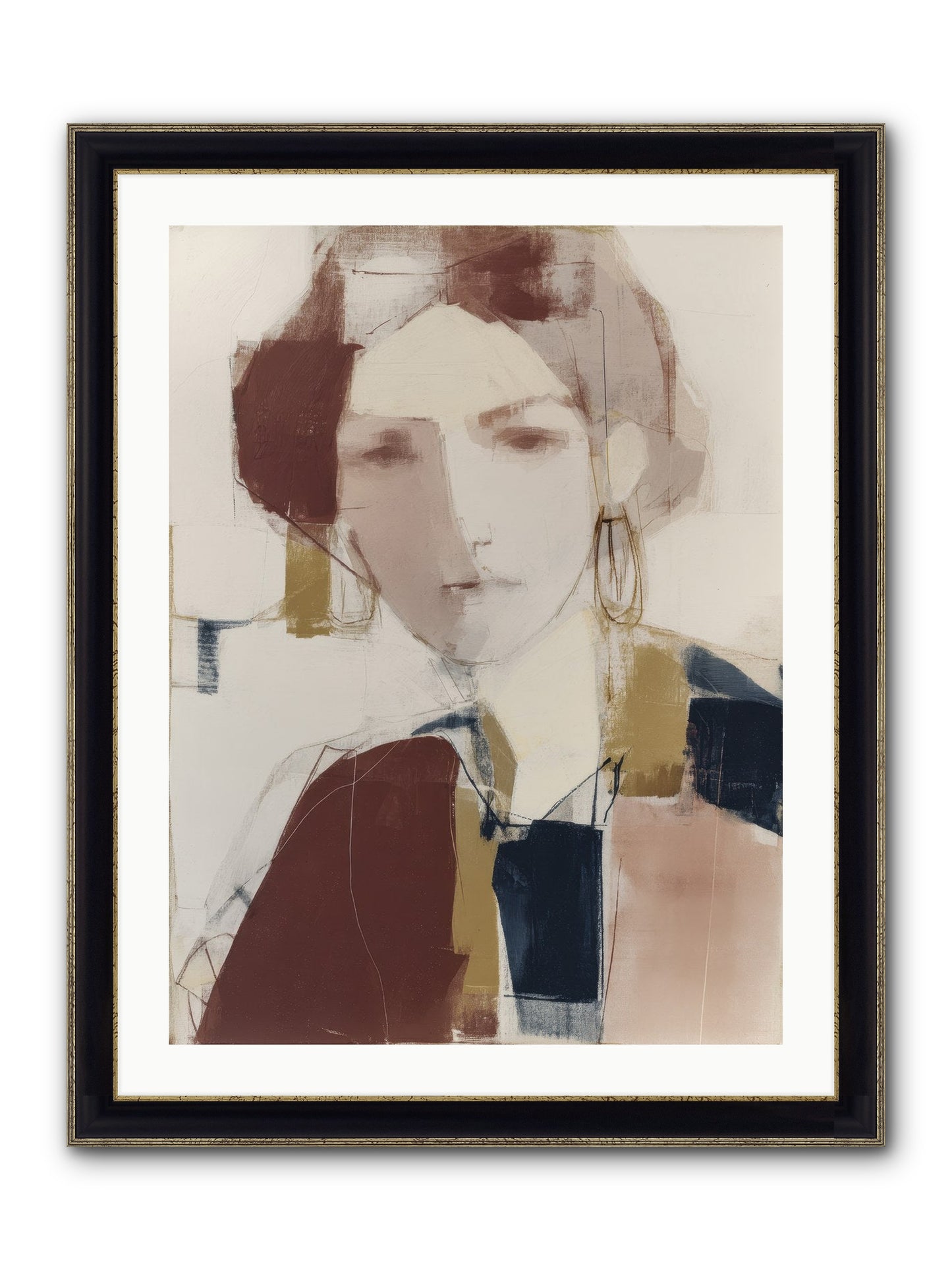 Radiant Secrets Framed Print - Black & Gold 24x32