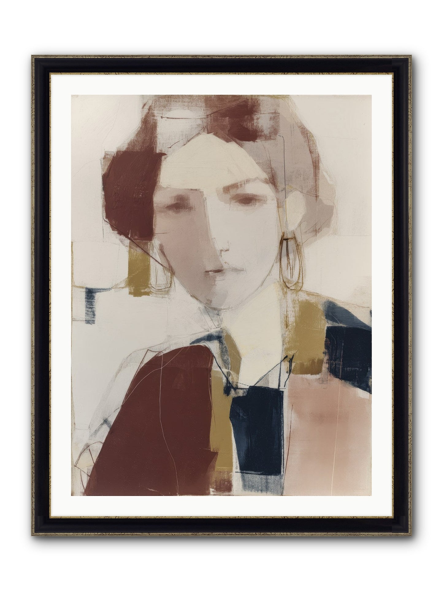 Radiant Secrets Framed Print - Black & Gold 30x40