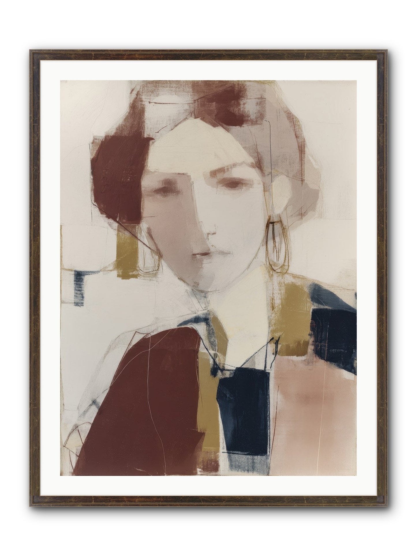 Radiant Secrets Framed Print - Slimwoods Black/Gold 30x40