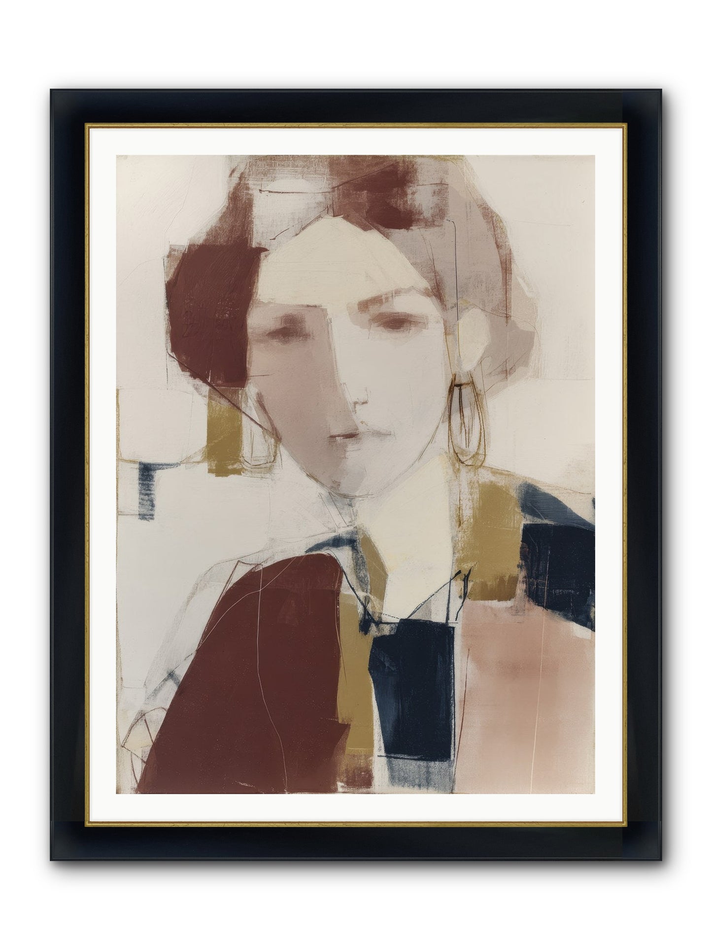 Radiant Secrets Framed Print - Wide Black w/Gold 36x48