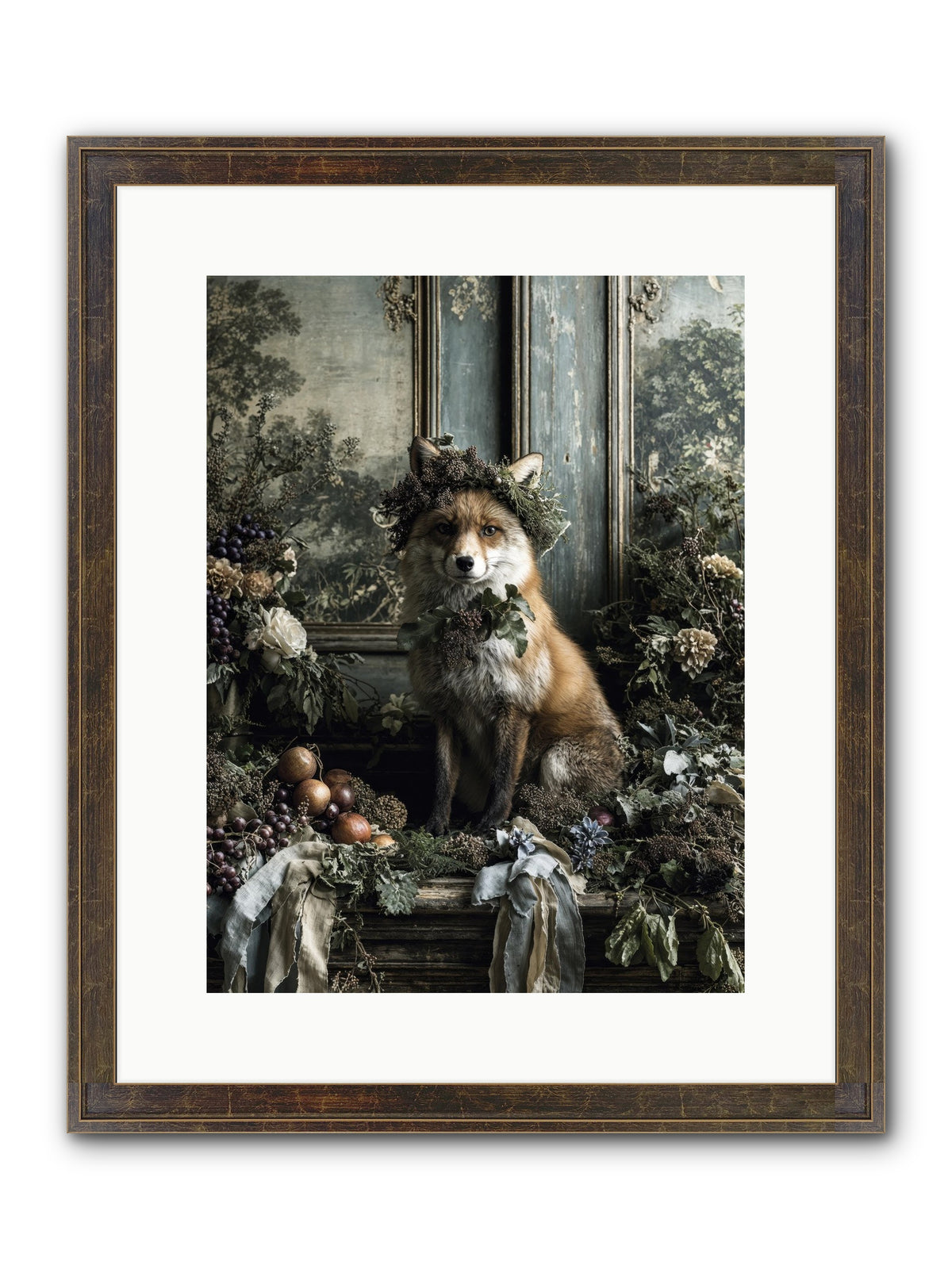 Rafe Framed Print - Slimwoods Black/Gold 12x16