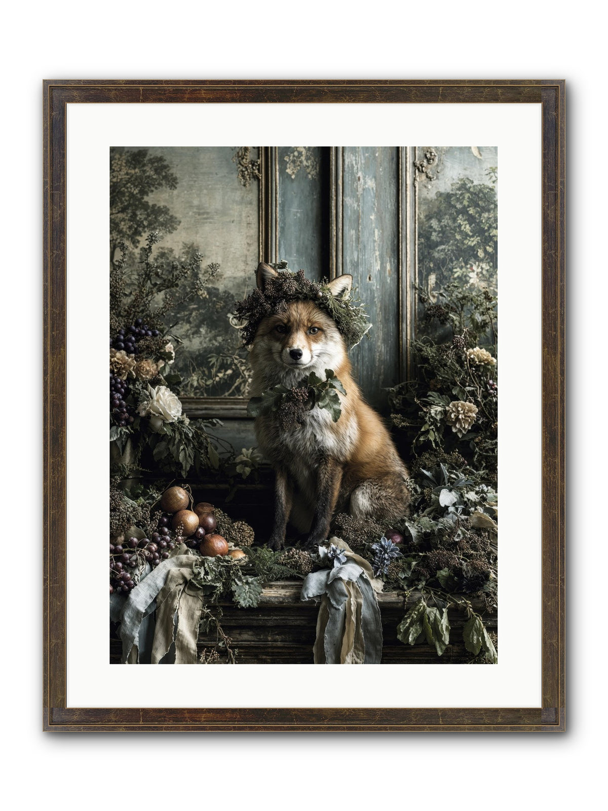 Rafe Framed Print - Slimwoods Black/Gold 18x24