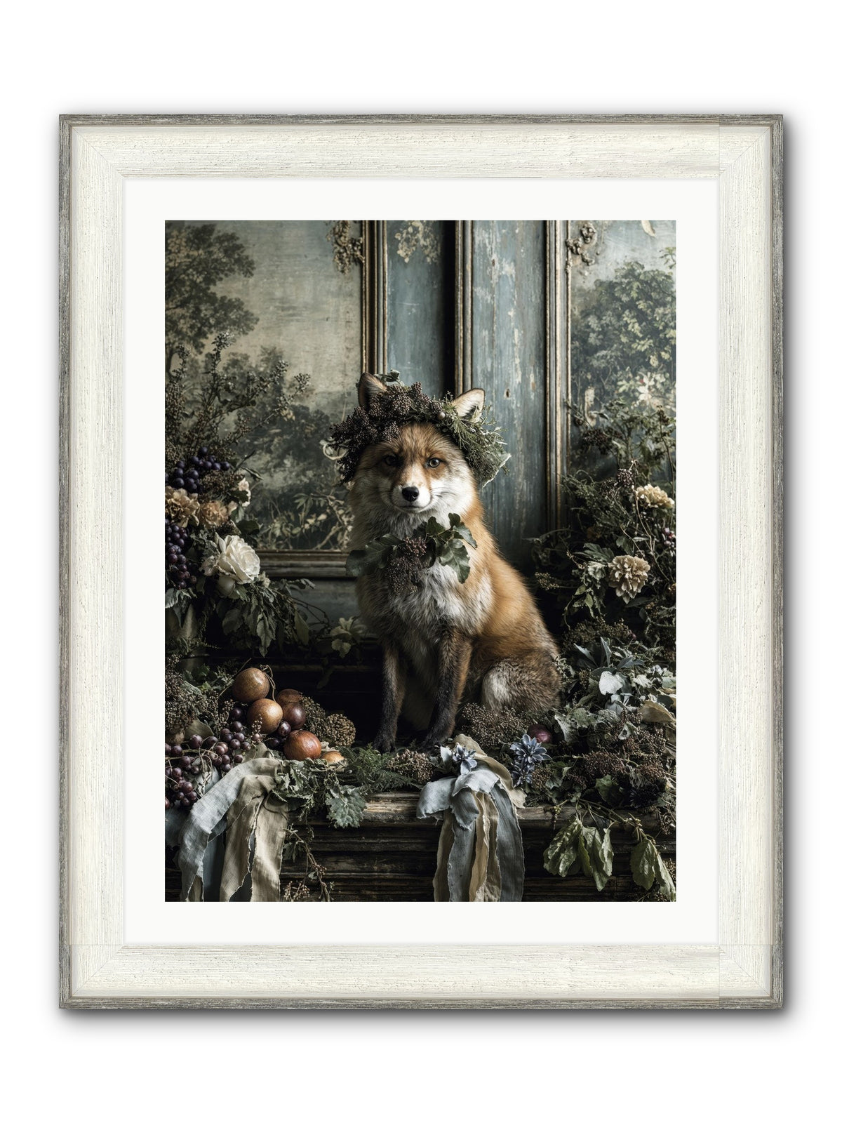 Rafe Framed Print - Driftwood White 24x32