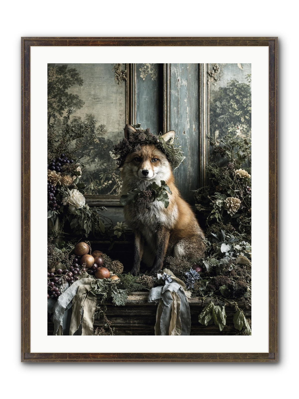 Rafe Framed Print - Slimwoods Black/Gold 24x32