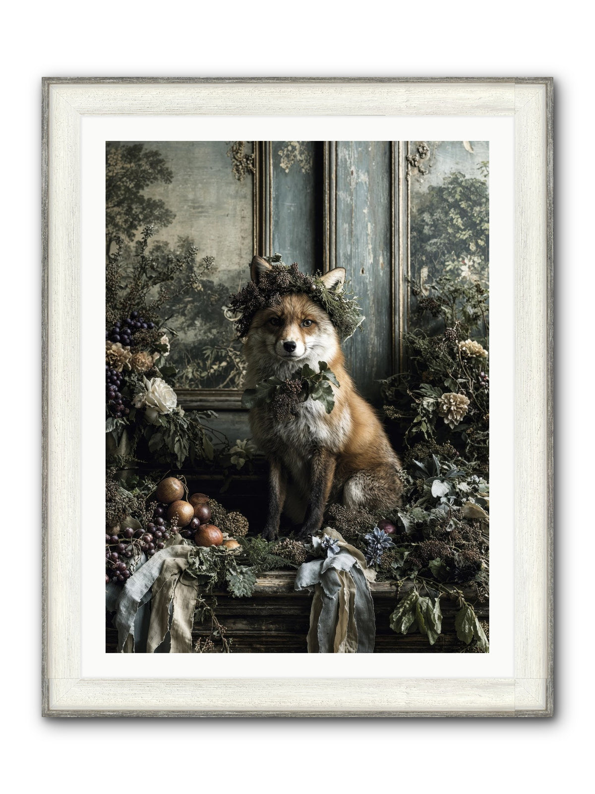 Rafe Framed Print - Driftwood White 30x40