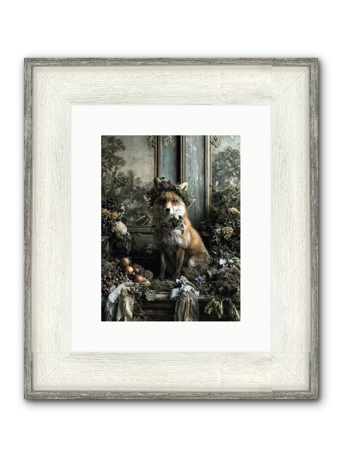 Rafe Framed Print - Driftwood White 9x12