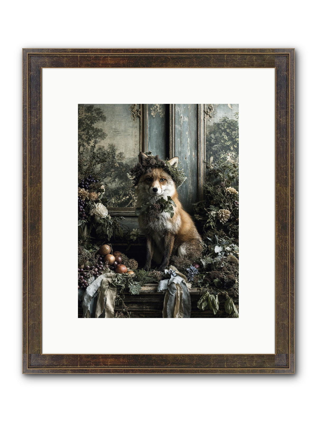 Rafe Framed Print - Slimwoods Black/Gold 9x12