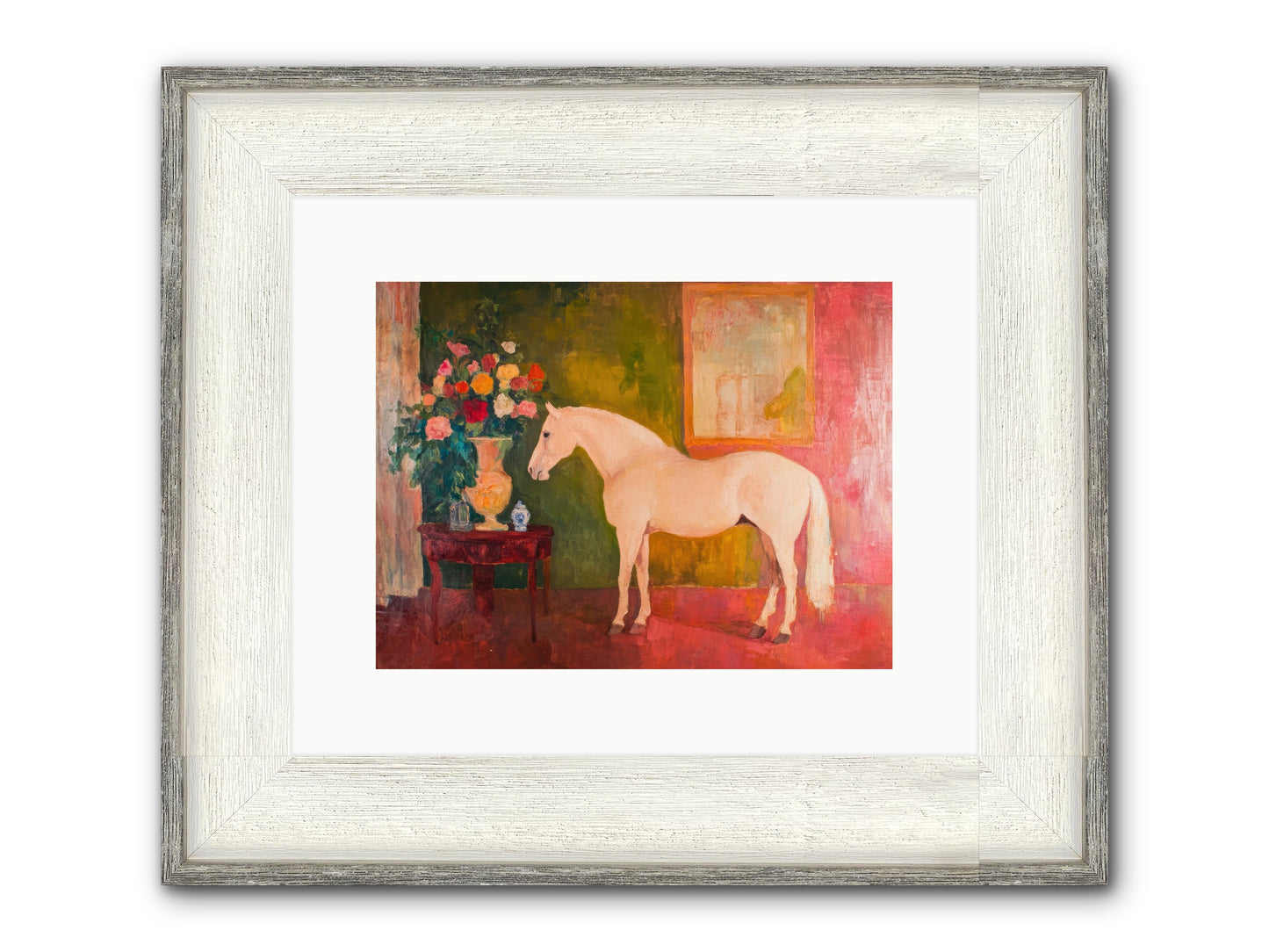 Rain Dancer Framed Print - Driftwood White 12x9
