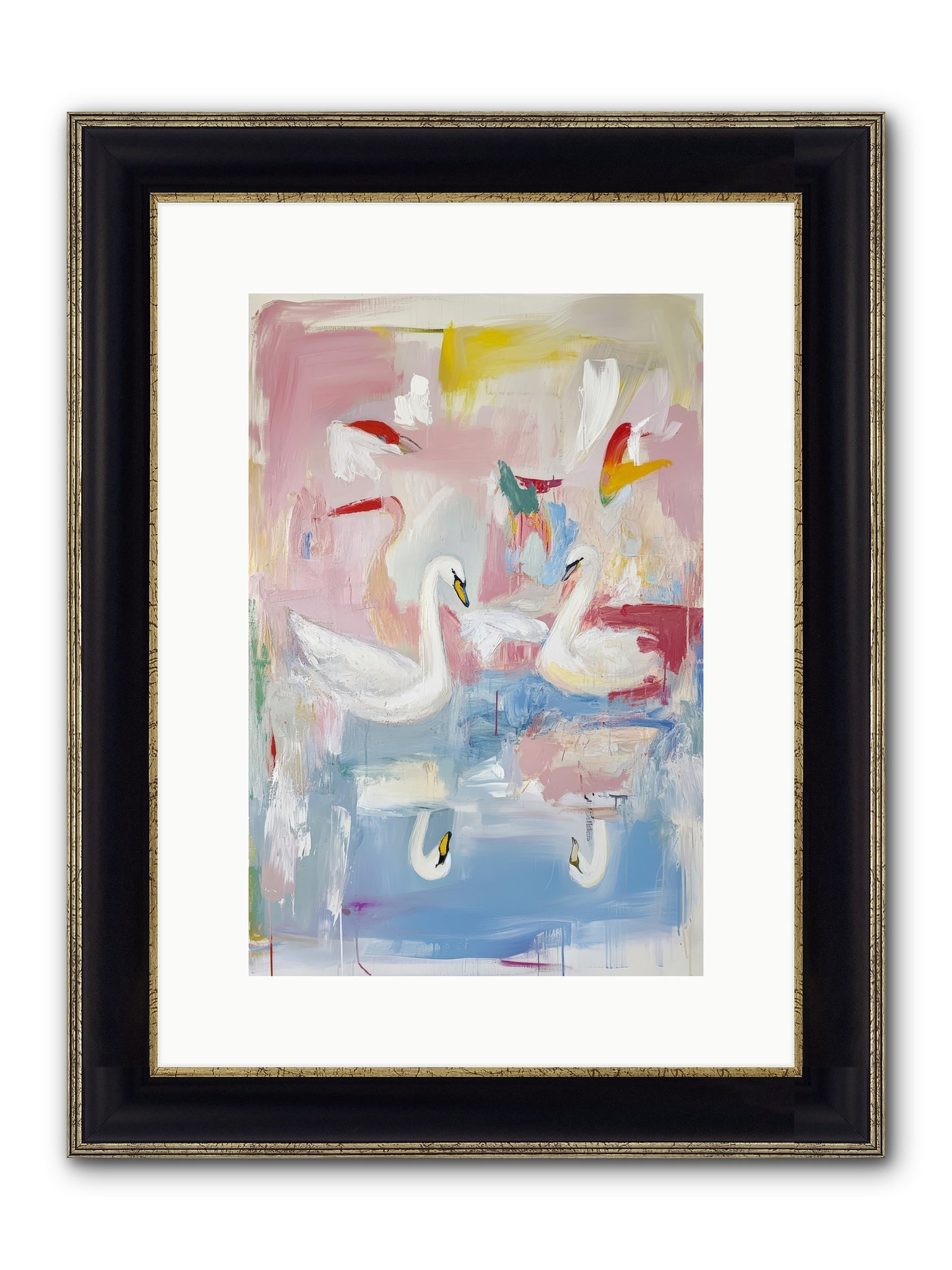 Rainbow Lake At Pemberly Framed Print - Black & Gold 10x15
