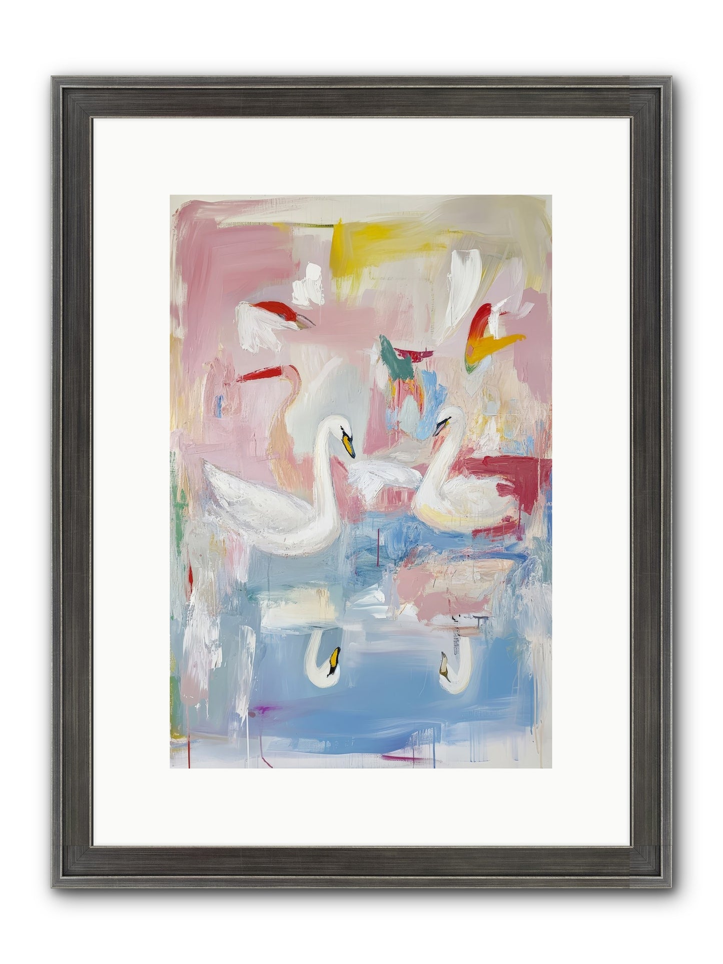 Rainbow Lake At Pemberly Framed Print - Slimwoods Black/Silver 10x15