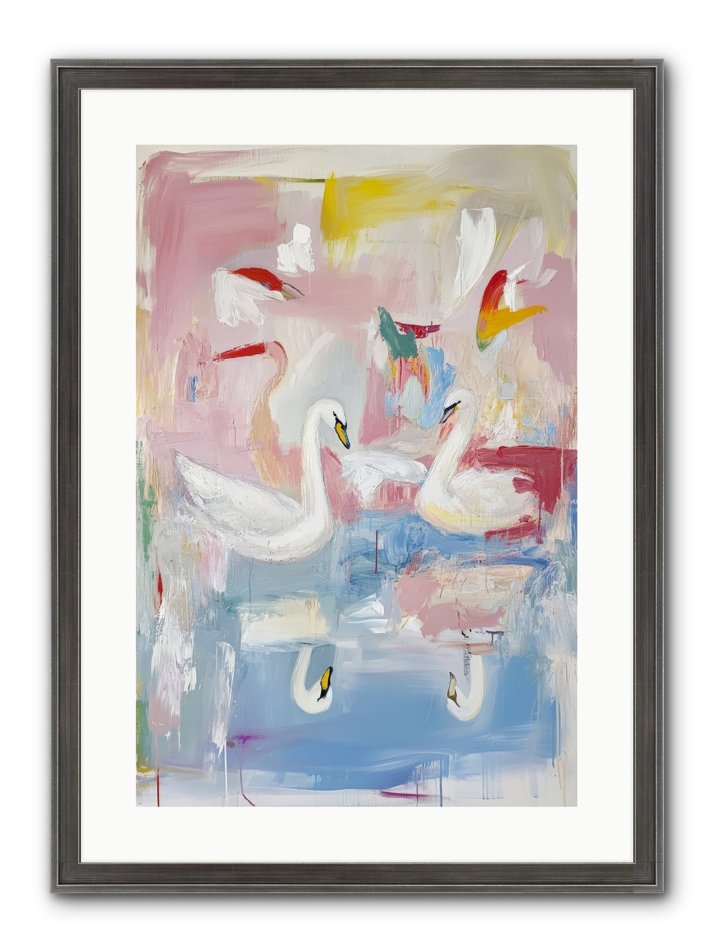 Rainbow Lake At Pemberly Framed Print - Slimwoods Black/Silver 16x24