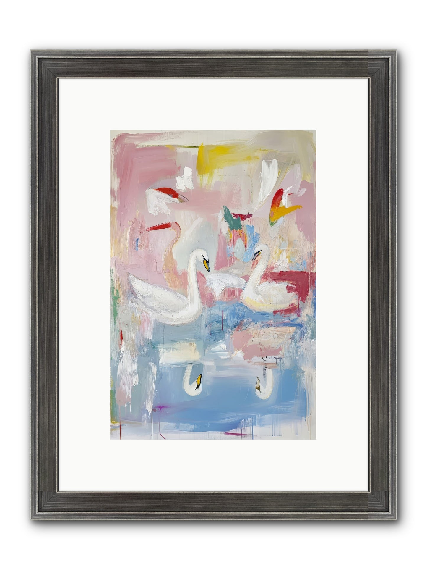 Rainbow Lake At Pemberly Framed Print - Slimwoods Black/Silver 8x12