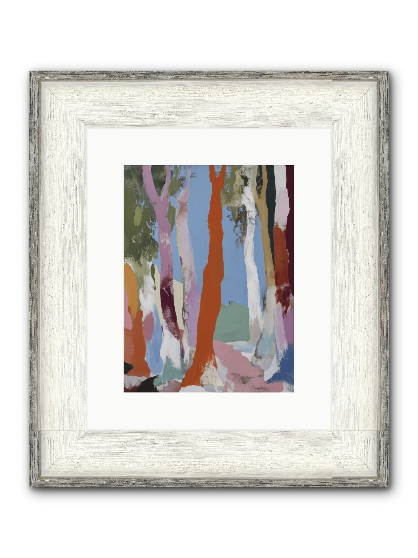 Rainwater Echoes Framed Print - Driftwood White 9x12