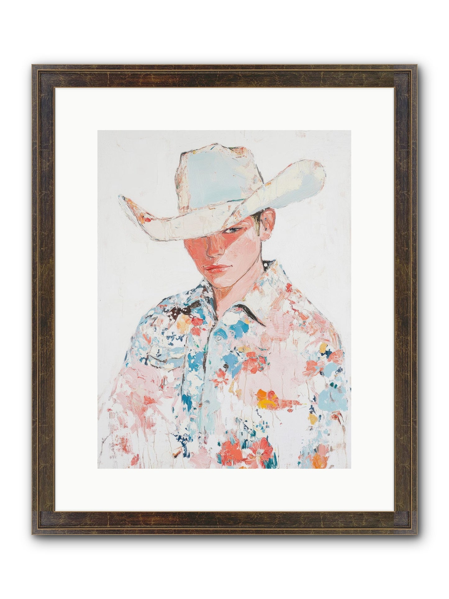 Ranch Hand Framed Print - Slimwoods Black/Gold 12x16