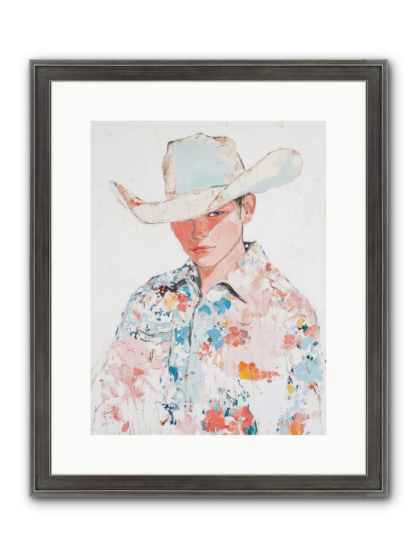 Ranch Hand Framed Print - Slimwoods Black/Silver 12x16