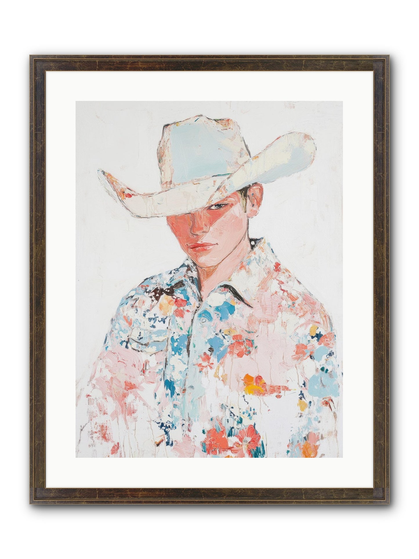 Ranch Hand Framed Print - Slimwoods Black/Gold 18x24