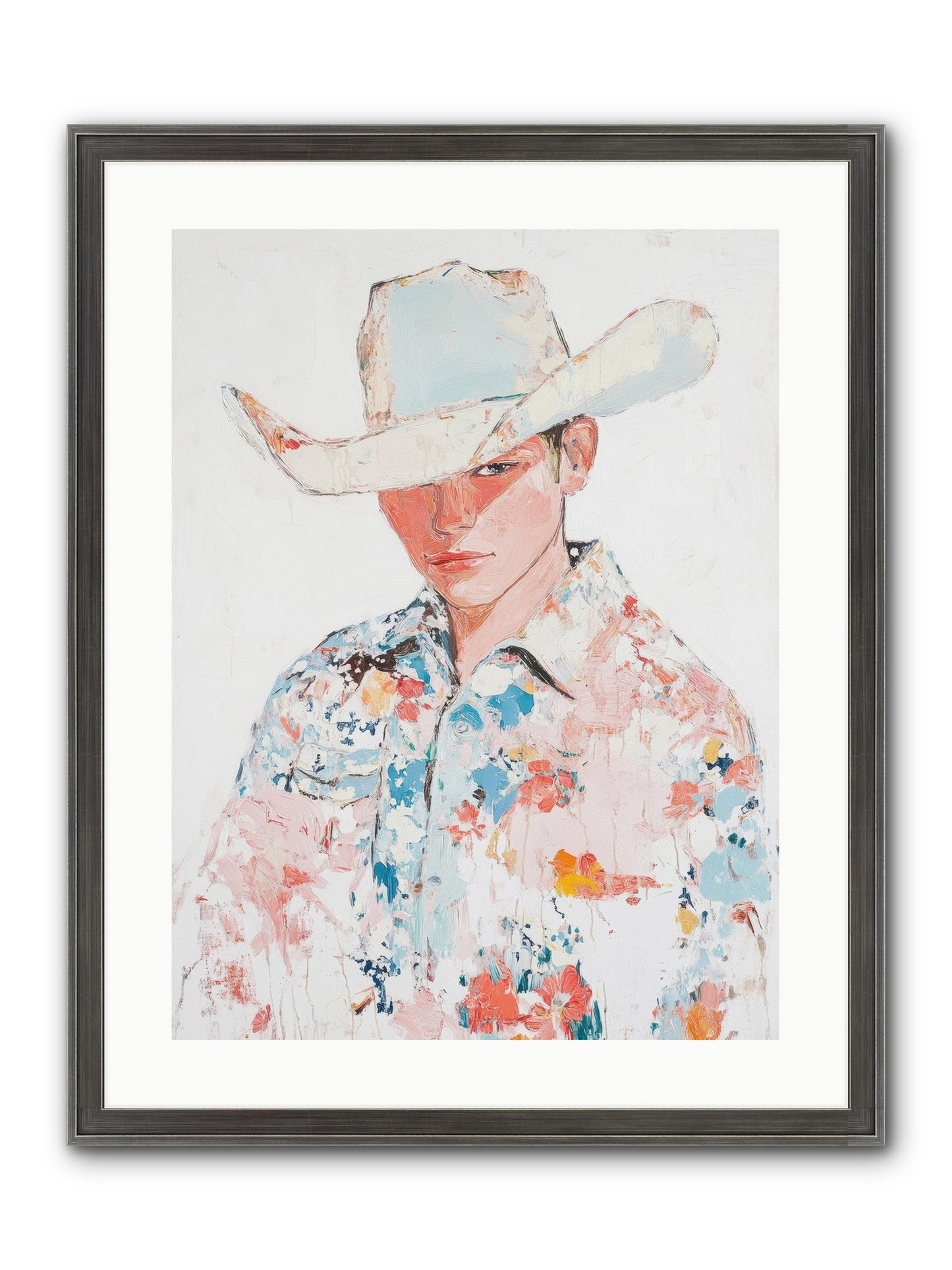Ranch Hand Framed Print - Slimwoods Black/Silver 18x24
