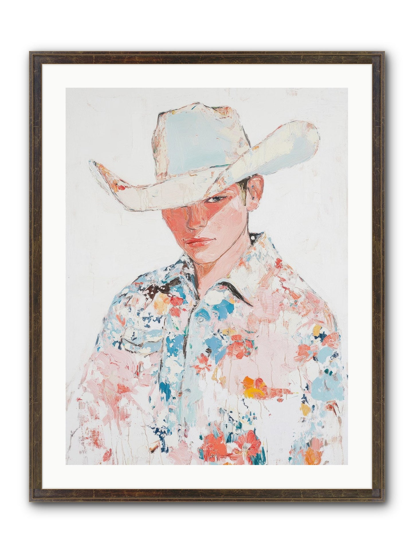 Ranch Hand Framed Print - Slimwoods Black/Gold 24x32