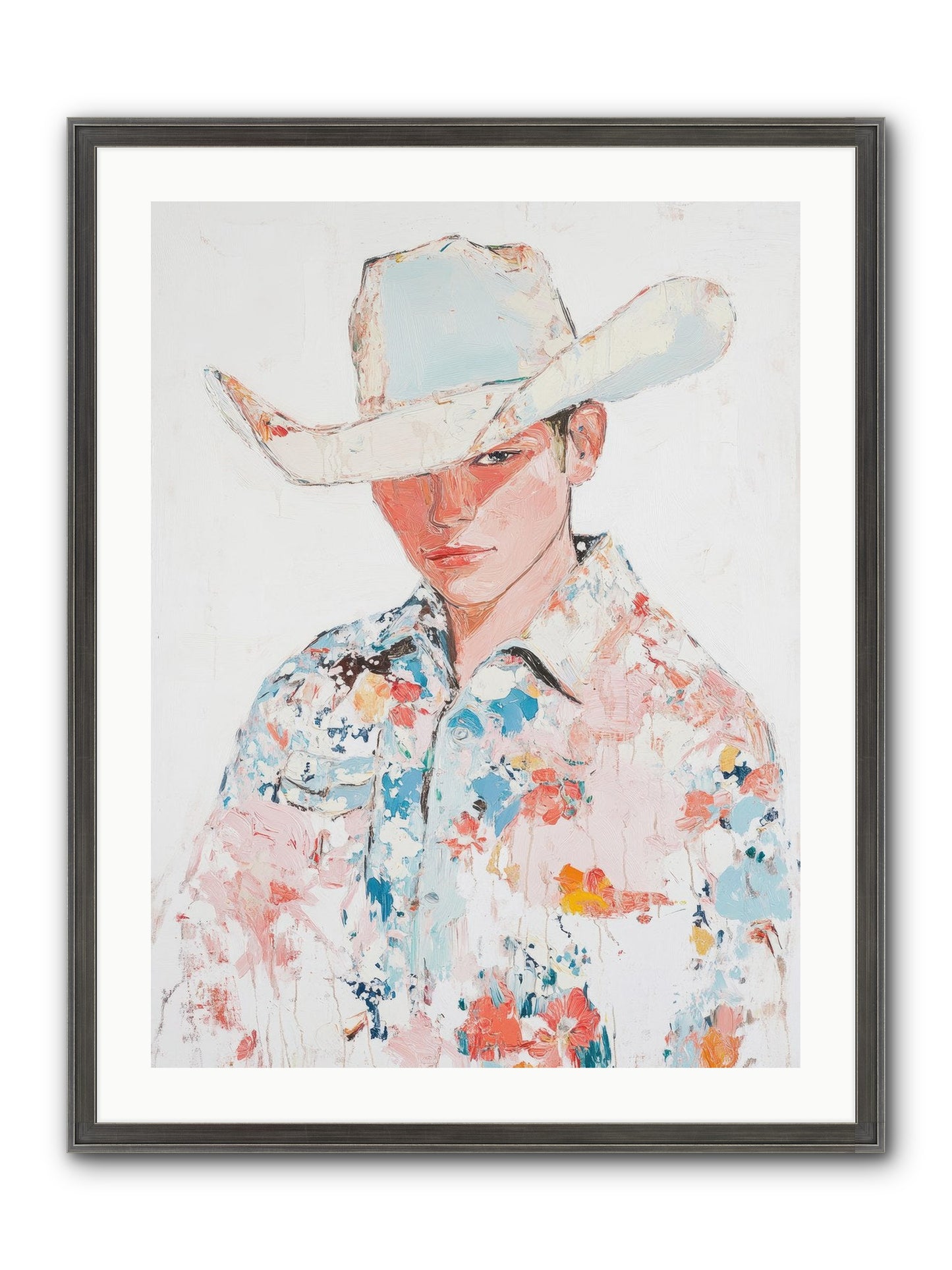 Ranch Hand Framed Print - Slimwoods Black/Silver 24x32