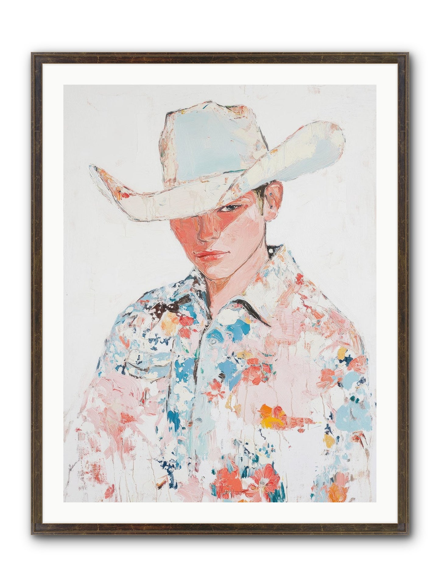 Ranch Hand Framed Print - Slimwoods Black/Gold 30x40