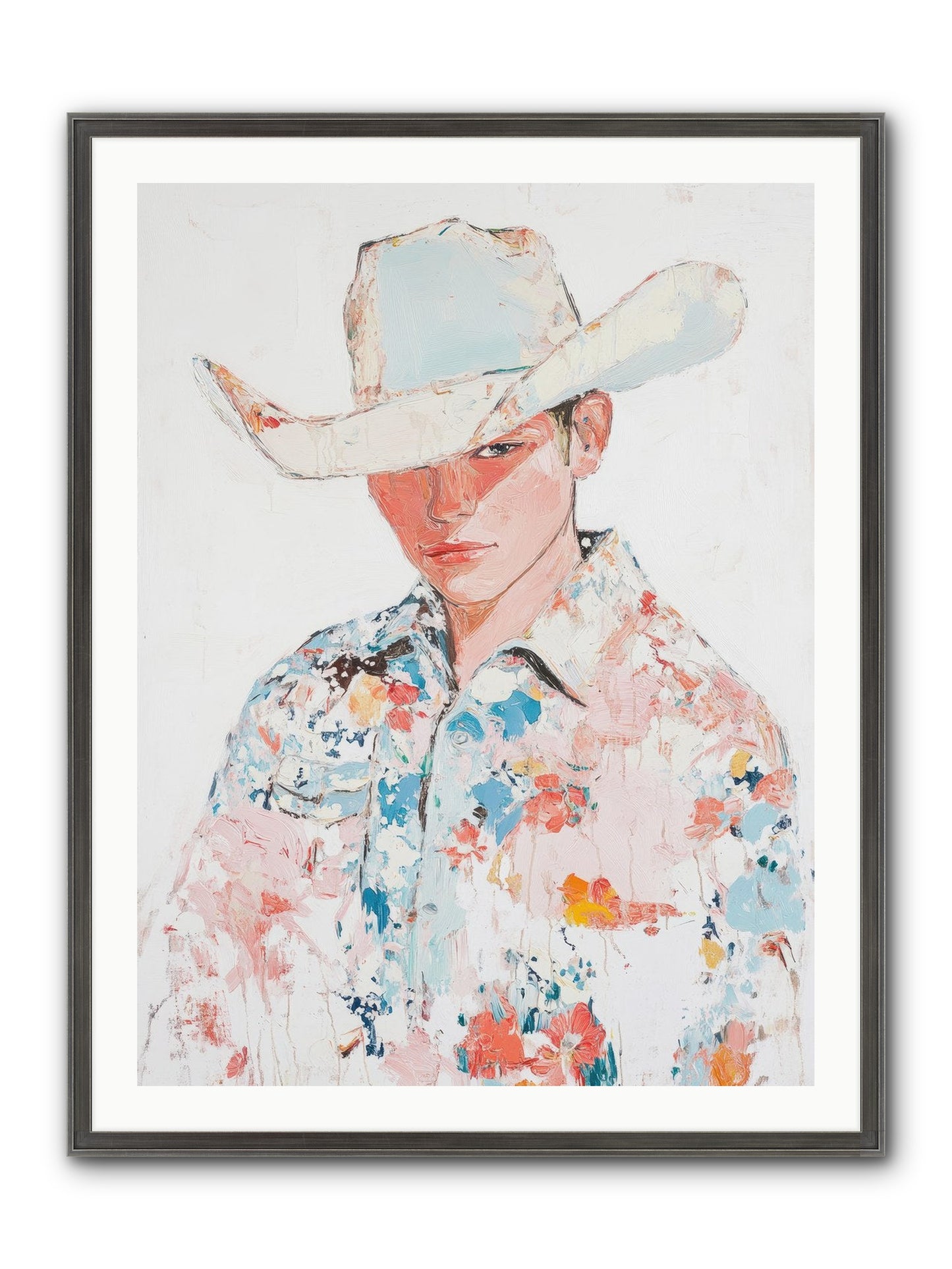 Ranch Hand Framed Print - Slimwoods Black/Silver 30x40