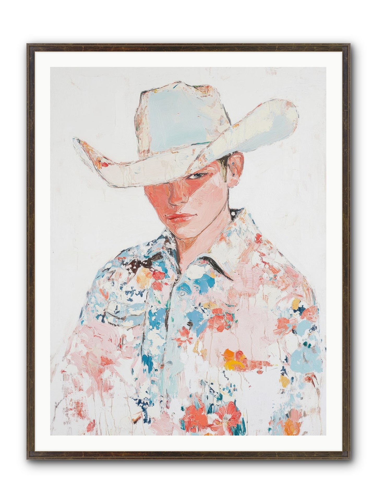 Ranch Hand Framed Print - Slimwoods Black/Gold 36x48