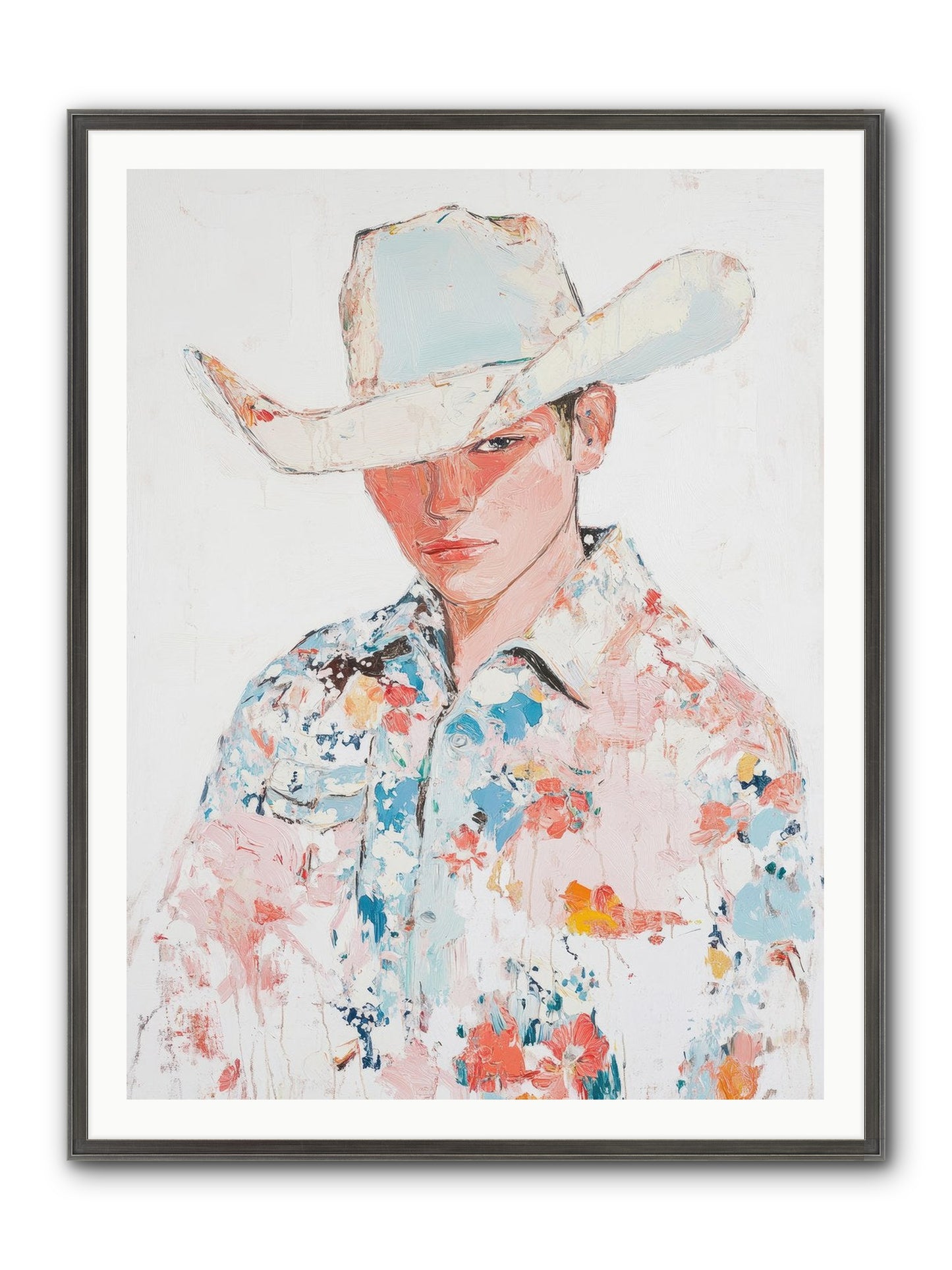 Ranch Hand Framed Print - Slimwoods Black/Silver 36x48