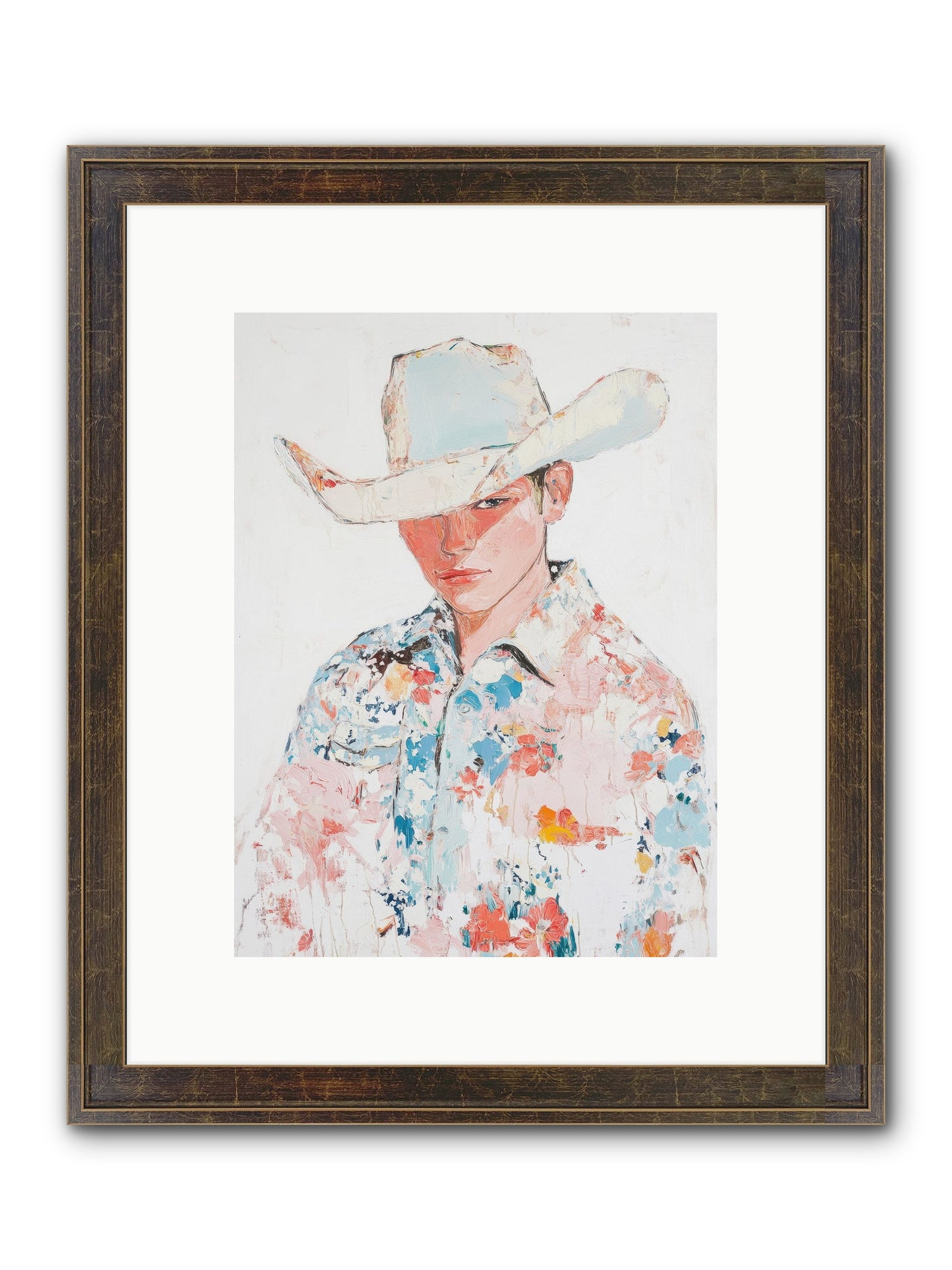 Ranch Hand Framed Print - Slimwoods Black/Gold 9x12