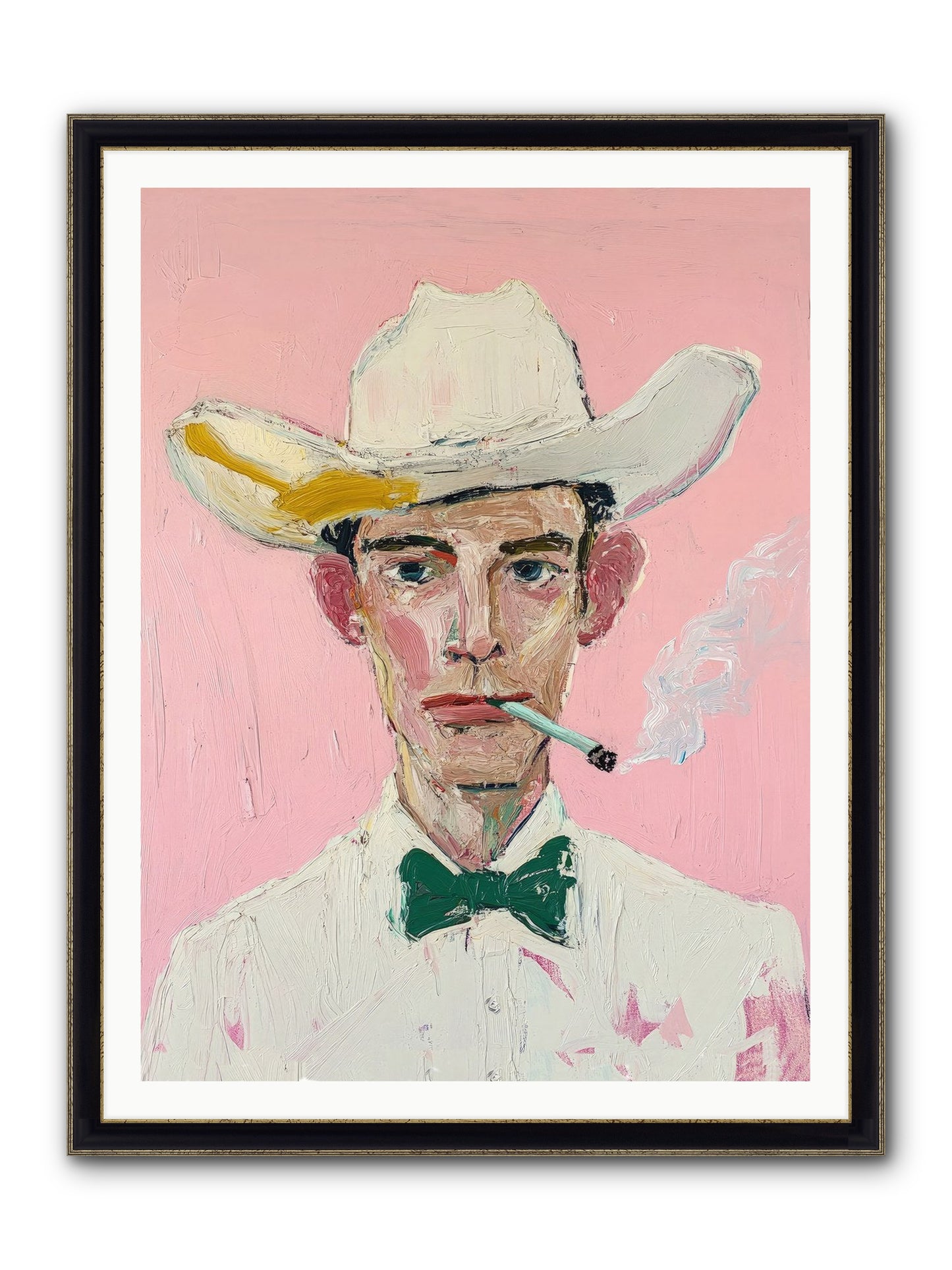 Ranch Royalty Framed Print - Black & Gold 36x48