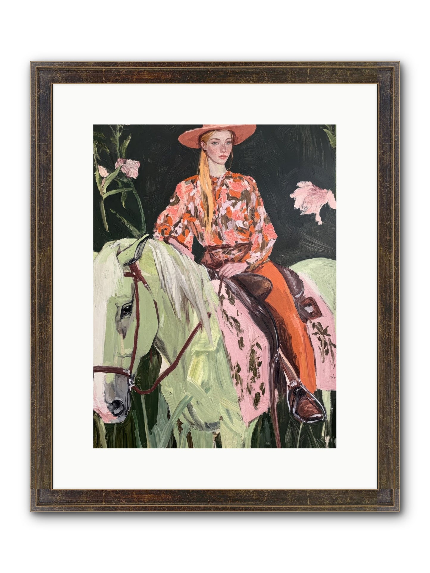 Range Boss Framed Print - Slimwoods Black/Gold 12x16