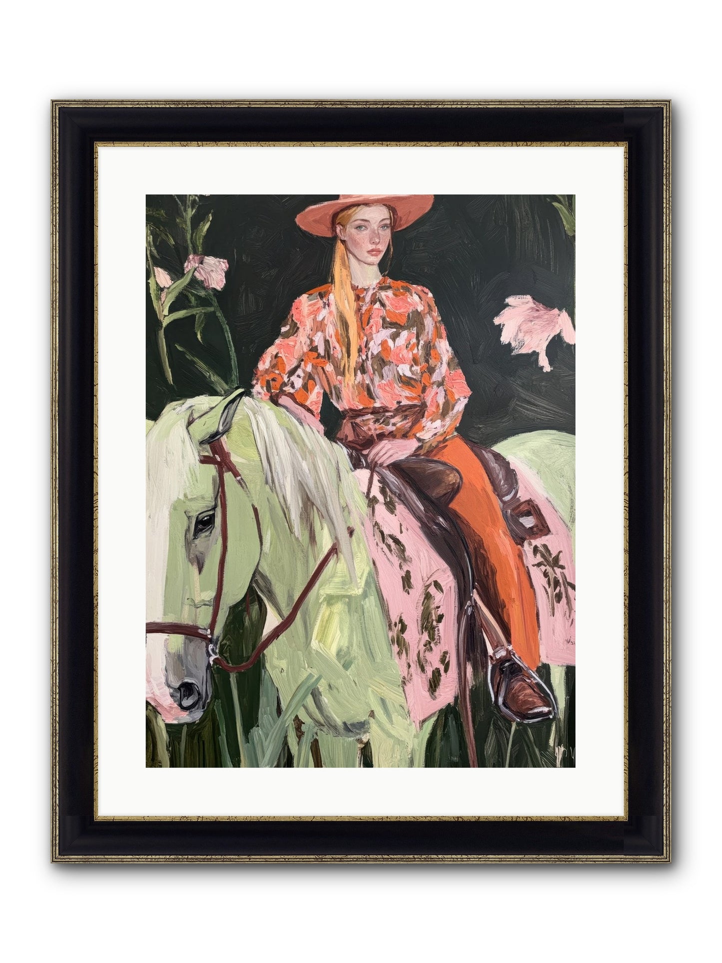 Range Boss Framed Print - Black & Gold 18x24