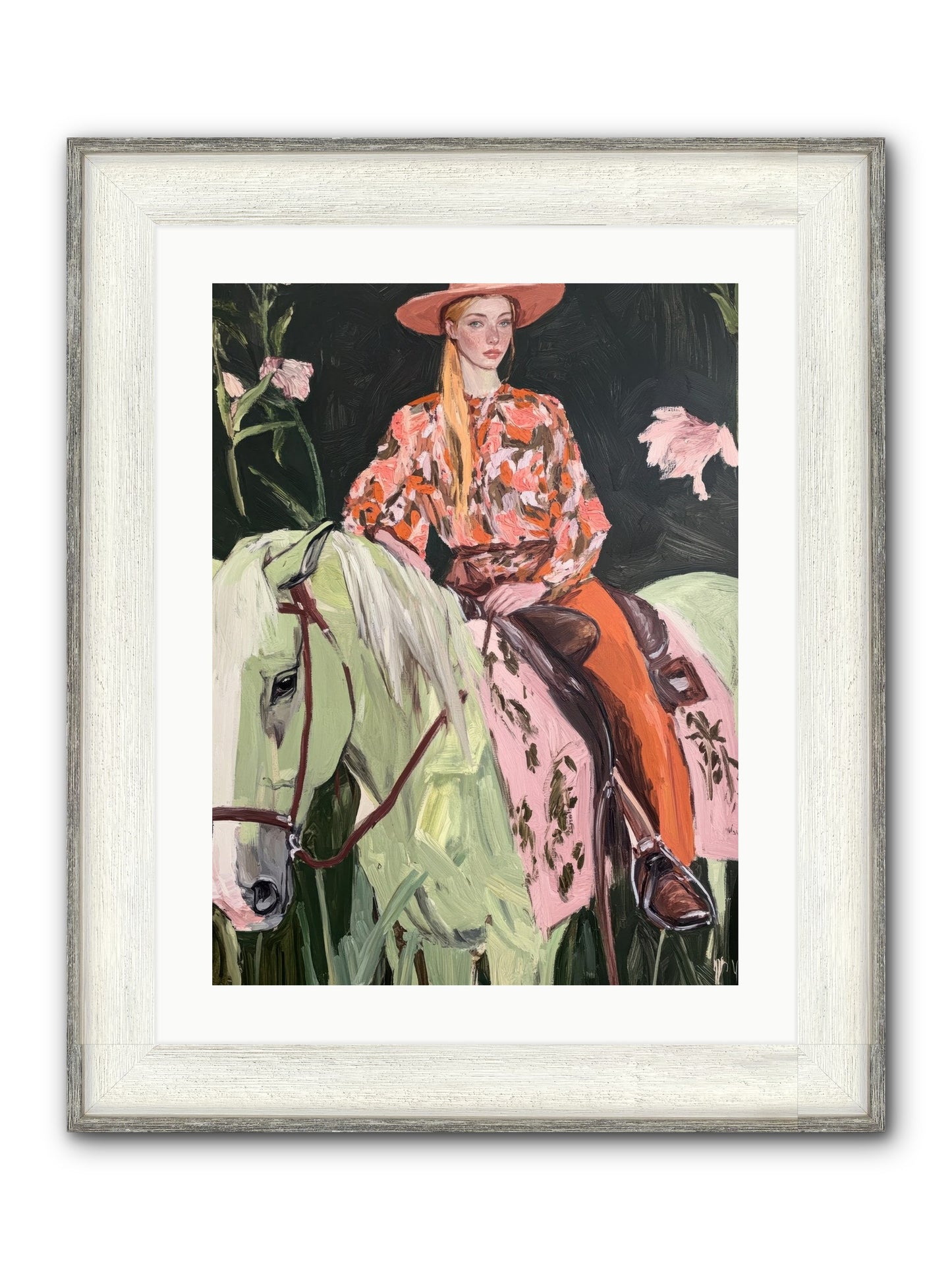 Range Boss Framed Print - Driftwood White 18x24