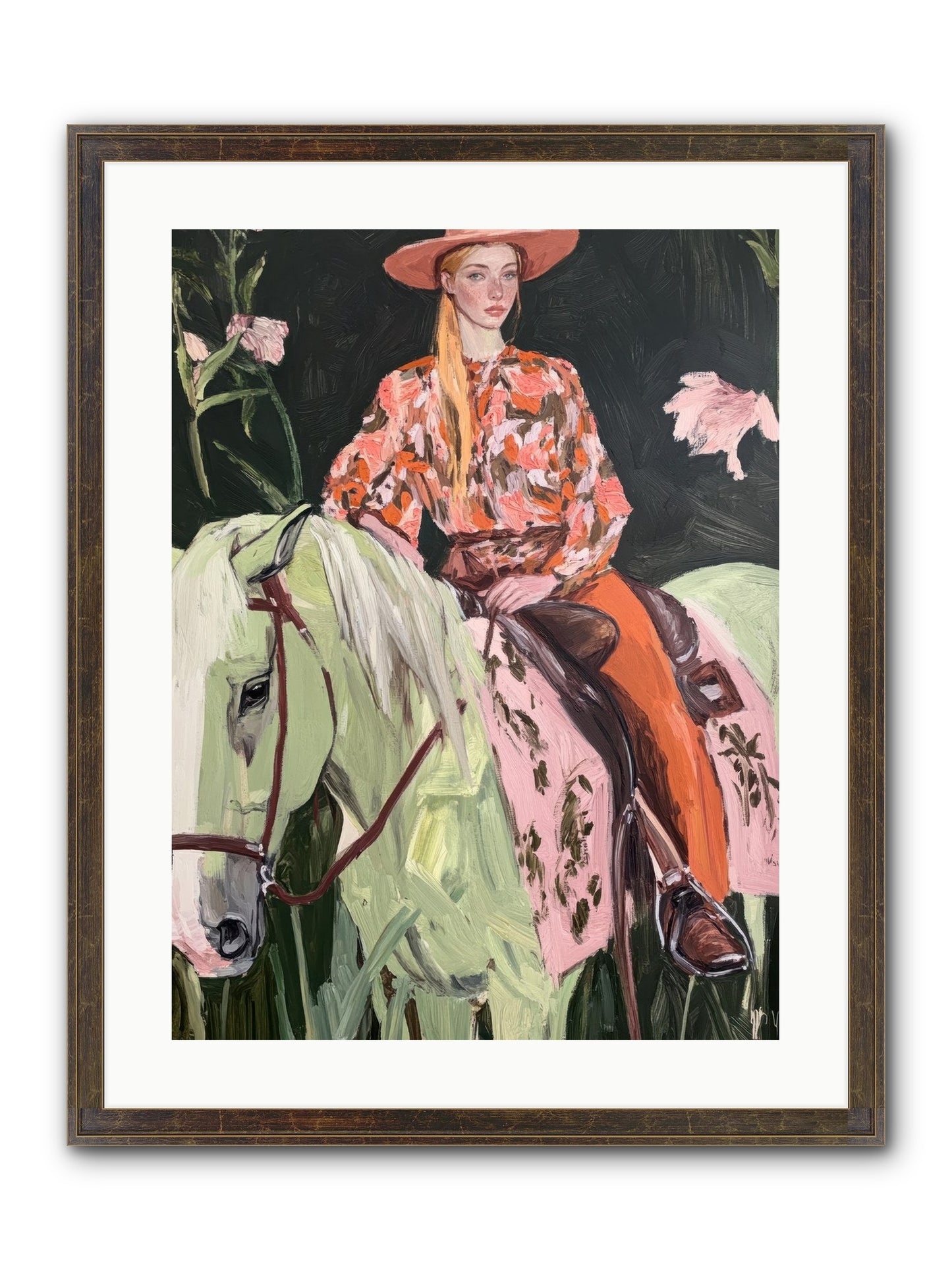 Range Boss Framed Print - Slimwoods Black/Gold 18x24